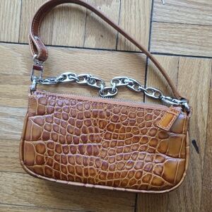 By Far Mini Rachel Leather Hand Bag. Brand